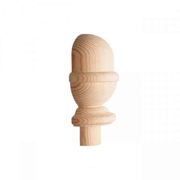 Half Newel Post Acorn Red Deal 4"