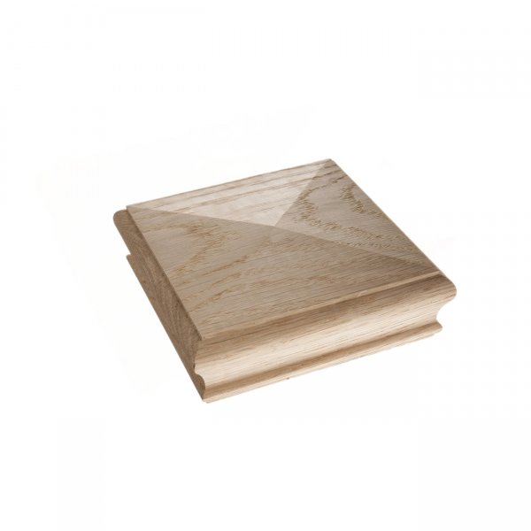 Newel Post Pine Full Pyramid Cap 125mm x 57mm x 43mm